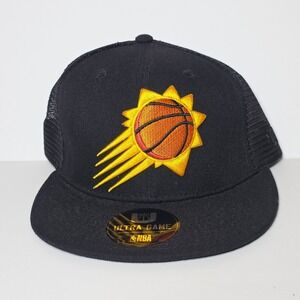 Phoenix‎ Suns Ultra Game Mesh Snapback Cap Black Trucker Hat NBA Apparel NEW